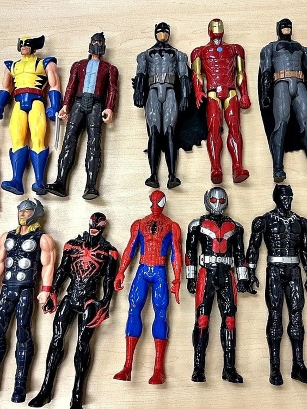 Marvel Superhero Action Figure Lot spiderman, and more